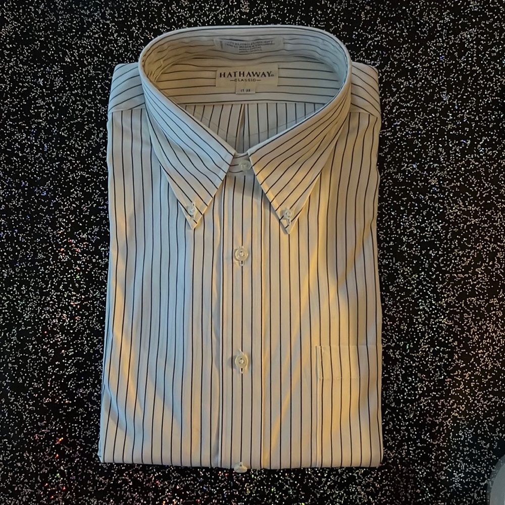 Vintage Hathaway Men’s Button Down Shirt NWT.  Collar size 17.